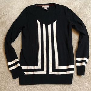 Banana Republic black and white sweater